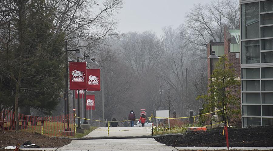 New pathway to the building